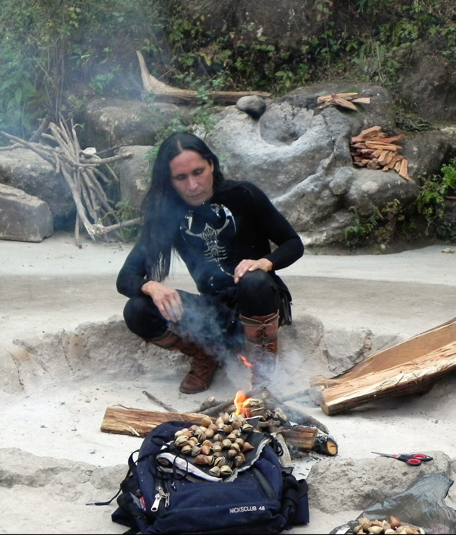 Rincón ceremonial en Malinalco