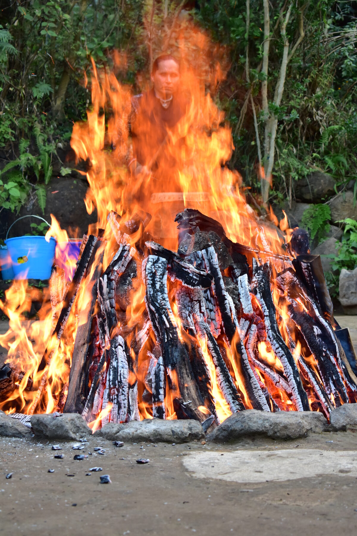 Ceremonial de temazcal en Olkeme