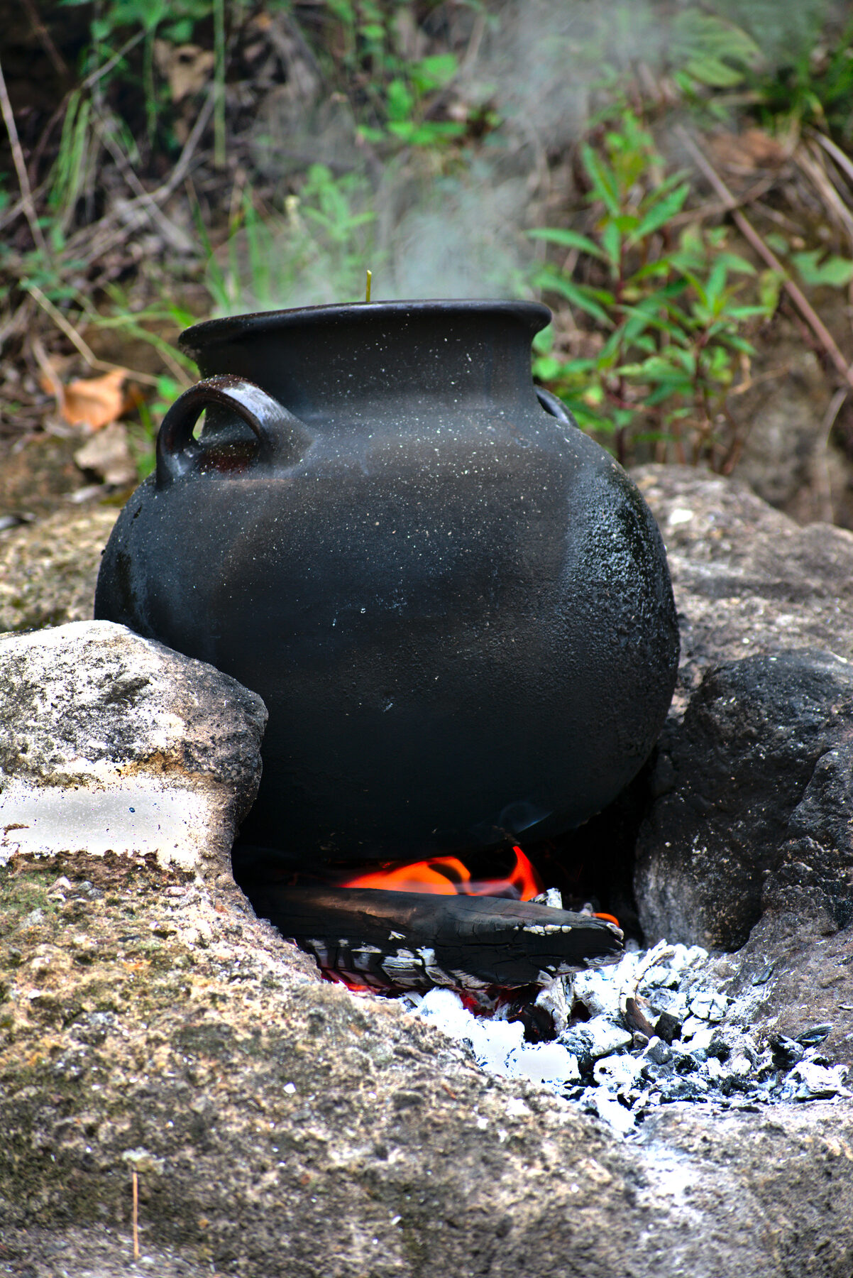Espacio de temazcal al aire libre