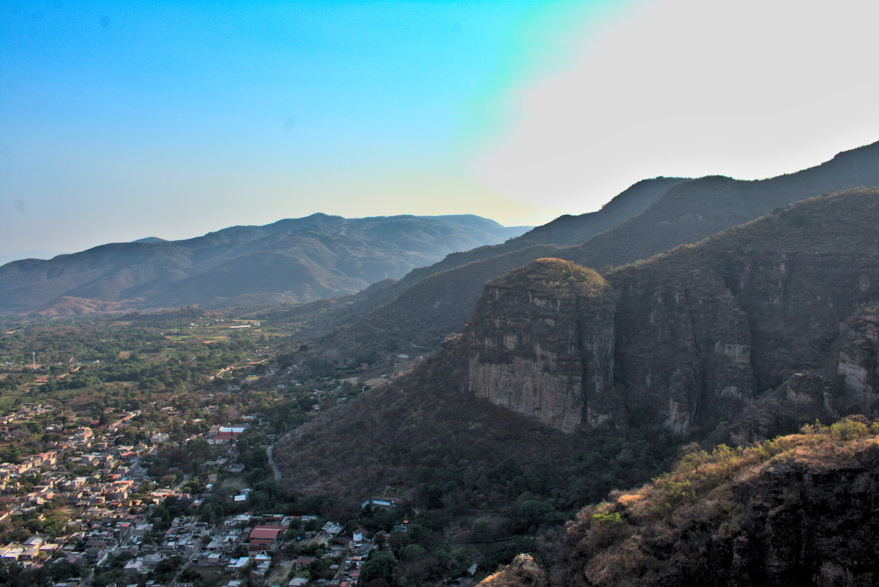 Valle de Malinalco visto desde la montaña